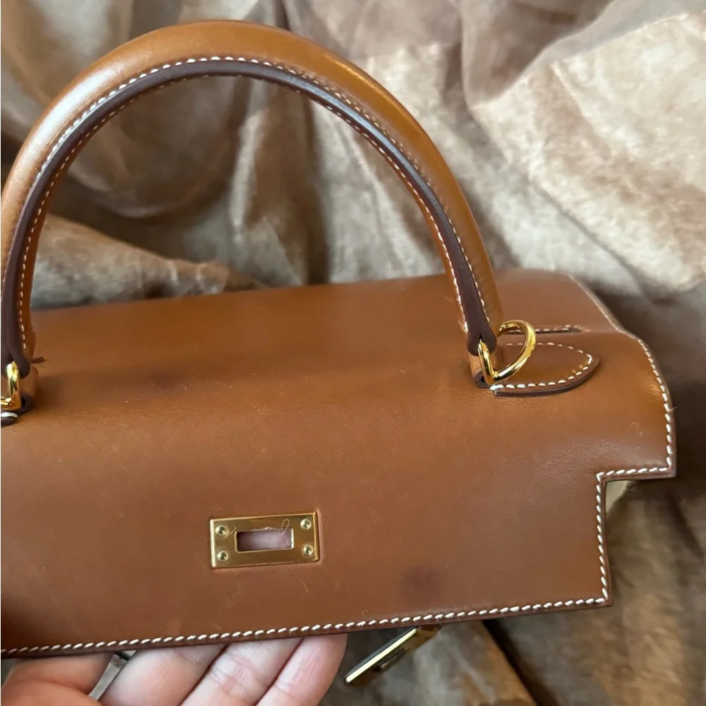 HERMÈS Barénia Fauve Kelly 25 Sellier GHW - Picture 10 of 17